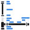 OPERMAXER Design Bottle Trap, 1-1/4 x 32 mm, Extra-Long 200 mm Dip Tube, Matte Black view 2