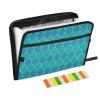 Accordion File Folder with 13 Pockets, A4, Letter Size, Zipper, Moroccan Trellis 04 view 1