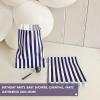 100 Green Striped Paper Bags, 12 x 18 cm, Gift Bags for Candy, Cookies and Snacks view 4