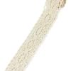 RaamKa Cotton Lace Ribbon Trim, 4 Pieces (5 m per Roll), White/Beige, Color 39 view 4