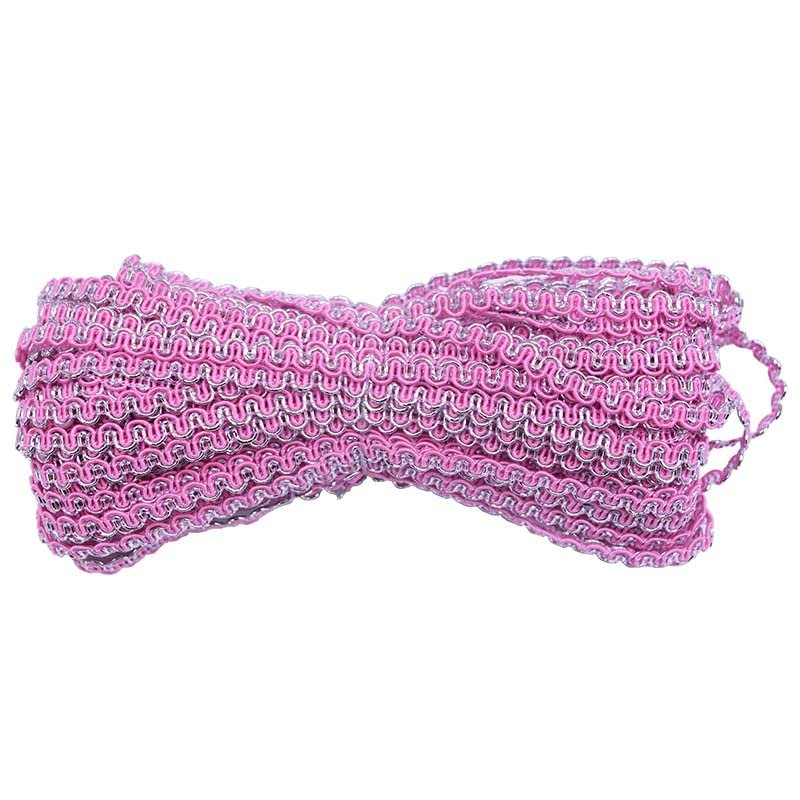 S-Shaped Lace Trim Ribbon, 4 Pieces, 5 mm, 24 m, B05