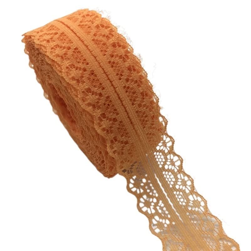 Lace Ribbon Trim, 4 Pieces, 10 Yards, 30 mm, Lace Fabric for Sewing Decoration (Light Yellow)