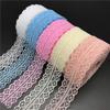 Lace Ribbon Trim, 4 Pieces, 10 Yards, 30 mm, Lace Fabric for Sewing Decoration (Light Yellow) view 4