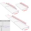 KDDFN Transparent Polycarbonate Door Canopy, UV-Protective, 50 x 70 cm view 3