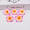 Artificial Plumeria Frangipani Flowers, 20 Foam Flower Heads for DIY Crafts, Hair Accessories, Weddings and Decor view 2