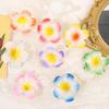 Artificial Plumeria Frangipani Flowers, 20 Foam Flower Heads for DIY Crafts, Hair Accessories, Weddings and Decor view 3