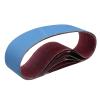 JWOO 5-Piece Zirconia Alumina Sanding Belts, 100 x 915 mm, Blue, 320 Grit view 1
