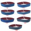JWOO 5-Piece Zirconia Alumina Sanding Belts, 100 x 915 mm, Blue, 320 Grit view 2