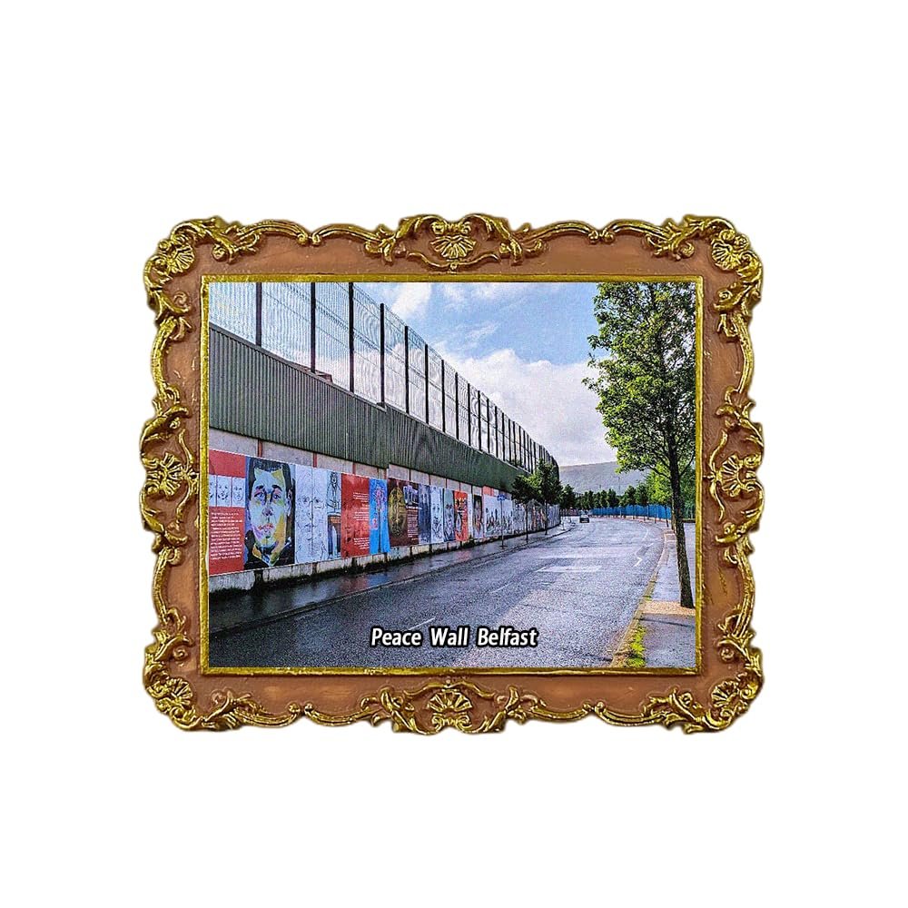3D Belfast Peace Wall Refrigerator Magnet, Northern Ireland, UK Travel Souvenir