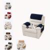 HYRAM Elastic Sofa Armrest and Headrest Covers, Navy Blue, 4-Piece Set view 1