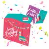 FETTIPOP Exploding Confetti Envelope Birthday Card (Llama) view 1