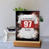 GRAVURZEILE Personalized Soccer Jersey Picture on Acrylic Glass, Stuttgart Jersey, 20 x 30 cm view 2