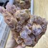 INAIVU Natural Violet-Pink Quartz Specimen, Home Office Gift (Size: 1.0–1.2 kg) (Size: 1.3–1.5 kg) view 3