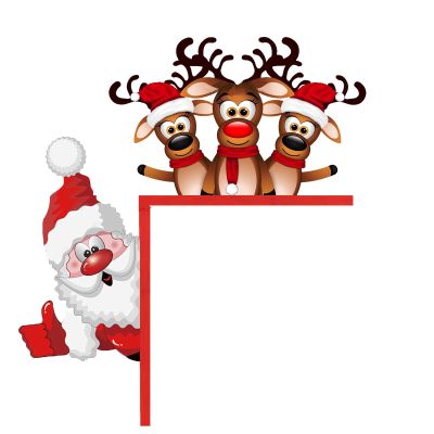 Christmas Door Frame Wooden Ornament with Tumbling Reindeer