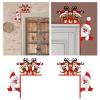 Christmas Door Frame Wooden Ornament with Tumbling Reindeer view 4