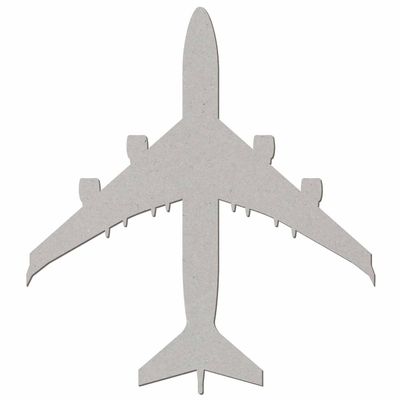 Jumbo Jet V1 Cardboard Plane Cutout, 5–50 cm