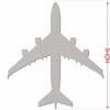 Jumbo Jet V1 Cardboard Plane Cutout, 5–50 cm view 3