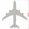 Jumbo Jet V2 Cardboard Plane Cutout, 5–50 cm view 3