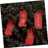 Operitacx 60 Red New Year Hanging Tags with Red Ribbons and Tassels view 2