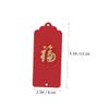 Operitacx 60 Red New Year Hanging Tags with Red Ribbons and Tassels view 3