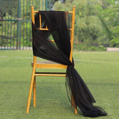 20 m x 160 cm Soft Tulle Fabric, Black