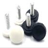 TANIDA Knurled Screws with Grip, Nylon Knurled Screw with Round Plastic Head, Black, M4 x 6 mm, 30 pcs (Color: Black, Size: M5 x 30 mm, 10 pcs) view 3