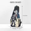 SSIMOO Versatile Travel Hiking Backpack, Astronaut on the Moon, for Outdoor Cycling, Chest Pocket, One Size view 3