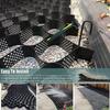 WDJBPSH Geocell Grid for Slopes, Retaining Walls and Erosion Control, 5 cm High, 1 x 5 m view 3