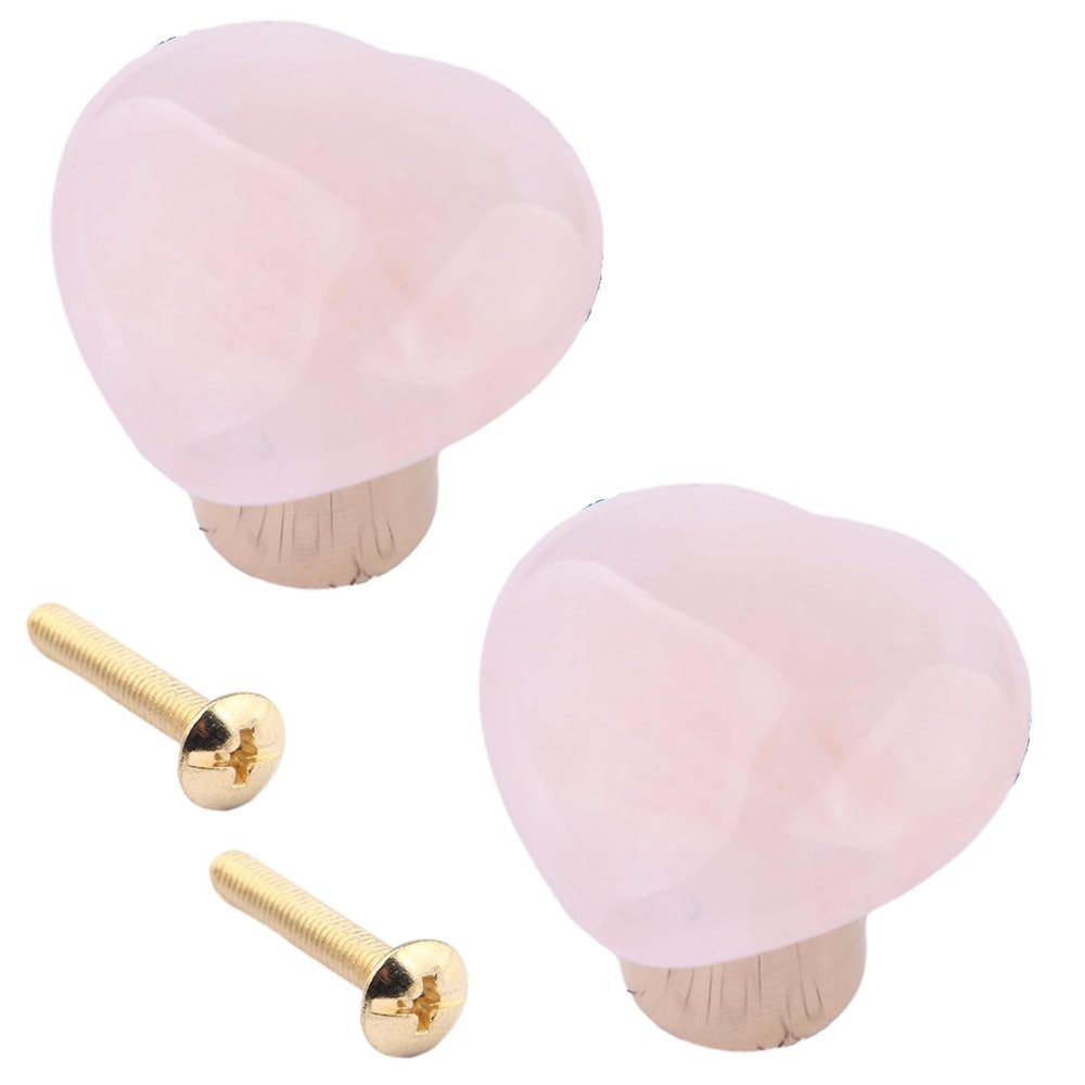 2-Piece Brass Crystal Cabinet Handles, 30 mm, Single-Hole