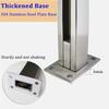 Samnuerly Square Stainless Steel Railing Post for Glass Panels view 4