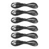 Hyuduo 6-Pack 5V USB-A to 5.5 x 2.1mm DC Power Cables, Black view 3