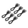 Hyuduo 6-Pack 5V USB-A to 5.5 x 2.1mm DC Power Cables, Black view 4