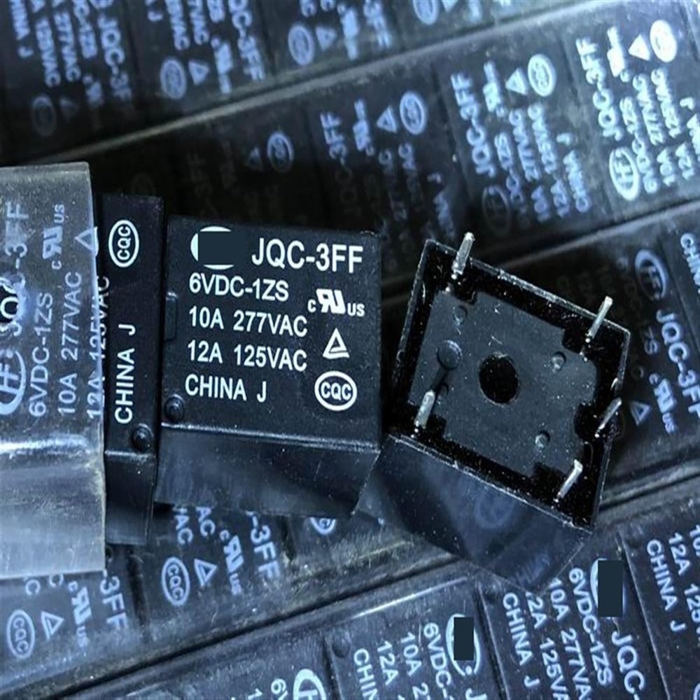 MOBYAT JQC-3FF 5/6/9/12/24/48 VDC-1ZS/-1ZS(551)/-1ZS(555) (T73-1C) 5-Pin Relay, 1 Piece (Size: JQC-3FF 6VDC-1ZS)