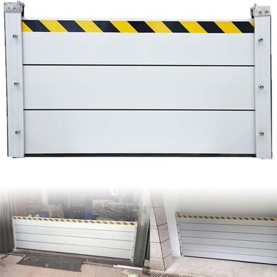 AAMNA Reflective Aluminum Flood Protection Barrier for Streets, Doors, and Garages