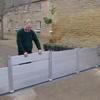 AAMNA Reflective Aluminum Flood Protection Barrier for Streets, Doors, and Garages view 3