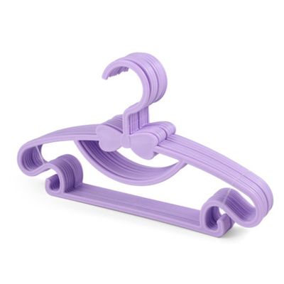 FrEshn Clothes Hangers, 10-Piece Set, Purple