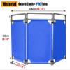 Expandable Mobile Barricade, 100 cm High, Blue view 2
