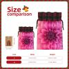 Pink Dahlia Drawstring Gift Bags for Christmas and Birthdays view 4
