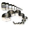 5-Pack M12-1.25 Metric 304 Stainless Steel Fine-Thread Hex Nuts view 4