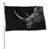 NIBABAEU Decorative Big Horn Rhino Garden Flag, 60 x 90 cm view 1