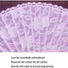 ZUMAHA Handmade Lace Folding Hand Fan for Hanfu/Cheongsam view 3