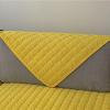 Solid Corduroy Combination Sofa Cushion Cover, Anti-Slip, Brown/Gray, 2/3/4-Seater, Y01, 110 x 180 cm view 4