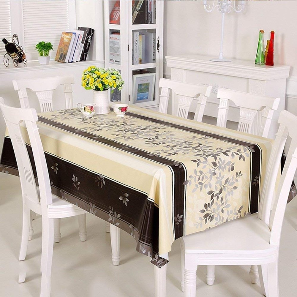 FIXARE Elegant Rectangular Composite PVC Tablecloth for Coffee Tables, Waterproof, “ldicht,” Comfortable, 138 x 138 cm | C