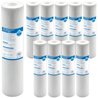 KNM Trade Sediment Filter, 10-Pack, 1 Micron, 10-Inch Water Purifier