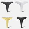 4-Piece Triangular Metal Furniture Legs, 13 cm, Gold view 3