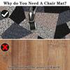 TOYOCC Round Chair Mat for Hard Floors, 140 cm view 4