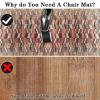 Round Hard-Floor Protection Mat, 130 cm view 4