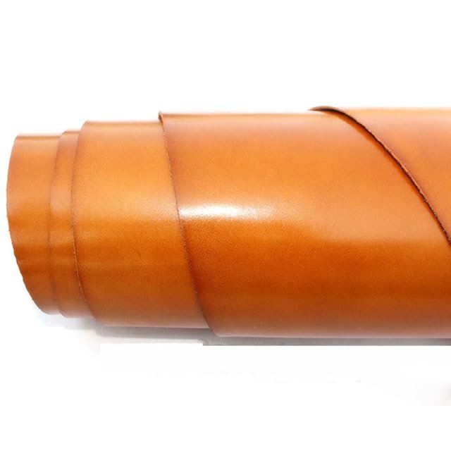 XIUPO Colored Top-Grain Cowhide Leather, Vegetable-Tanned, for DIY Crafts