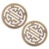 Warmhm 8-Piece Antique Chinese Jewelry Box Appliques for Furniture and Wooden Chests view 2
