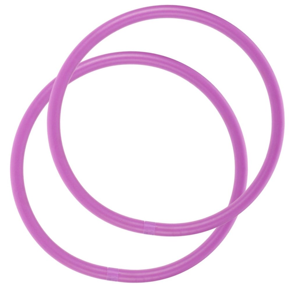 INOOMP Purple PE Arm Rings, Comfortable Massage Exercise Rings for Home and Yoga, 2 Pieces
